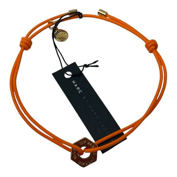 Marc by Marc Jacobs NWT Orange Bolt Friendship Bracelet - Picture 3 of 6